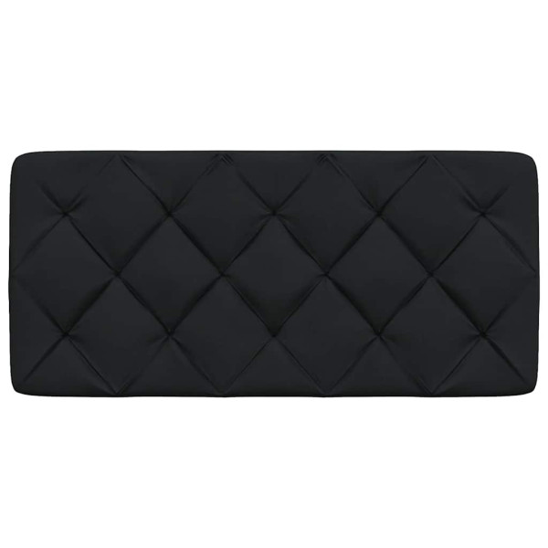 Cabecero de cama acolchado tela negro 100 cm M 4