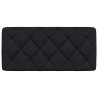 Cabecero de cama acolchado tela negro 100 cm 4