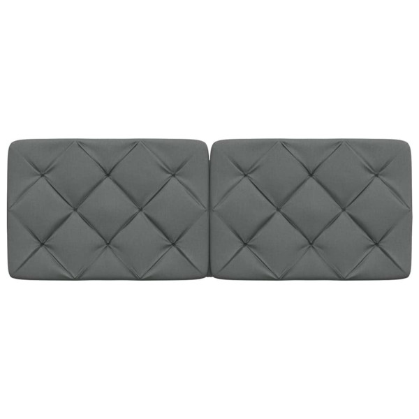 Almofadão de cabeceira 120 cm tecido cinzento-escuro M 4