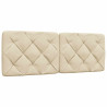 Almofadão de cabeceira 140 cm tecido creme 1
