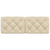 Almofadão de cabeceira 140 cm tecido creme 4