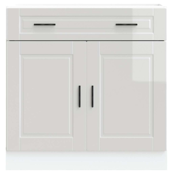 Mueble bajo de cocina porto alto brillo blanco M 4