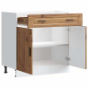 Mueble bajo de cocina porto madera vieja madera reconstituida 5