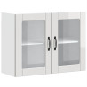 Armario pared cocina puerta cristal Lucca blanca alto brillo 2