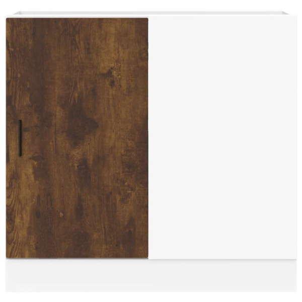 Mueble bajo para fregadero de madera ingeniería roble ahumado M 5