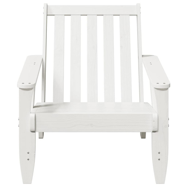 Cadeiras jardim Adirondack 2 pcs 75x77x77cm pinho maciça branco M 4