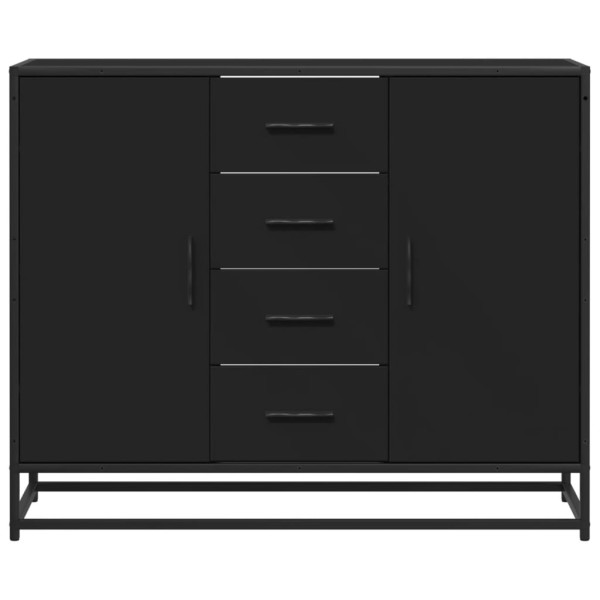Aparador 92x35x76 cm derivados de madeira preto M 4