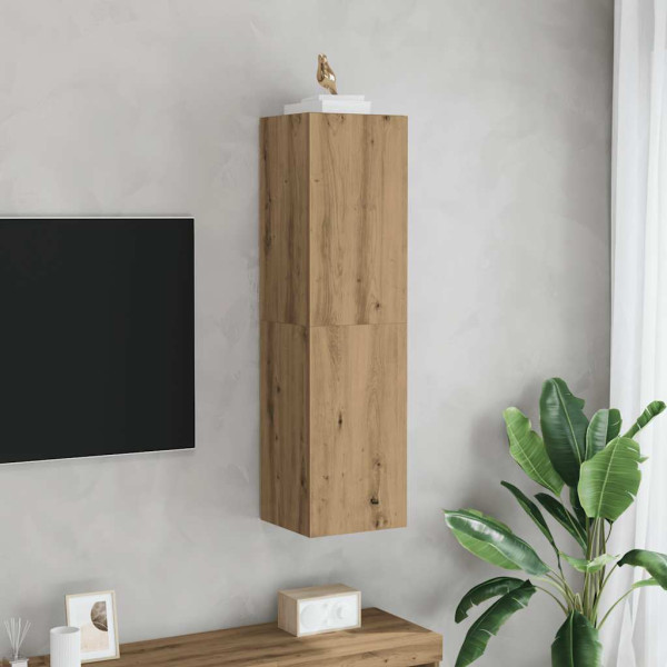Mueble de TV madera de ingeniería roble artisan 30.5x30x110 cm M 3