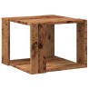 Mesa de centro de madera contrachapada envejecida 40x40x30 cm 2