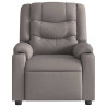 Sillón reclinable de masaje eléctrico tela gris taupe 5