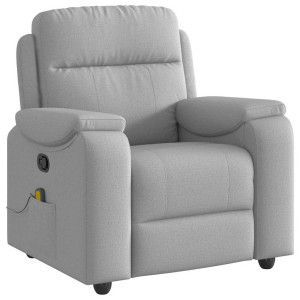 Cadeira de massagem reclinável tecido cinzento H