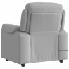 Sillón de masaje reclinable de tela gris nube 5