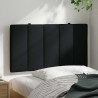 Almofadão de cabeceira 80 cm tecido preto 3