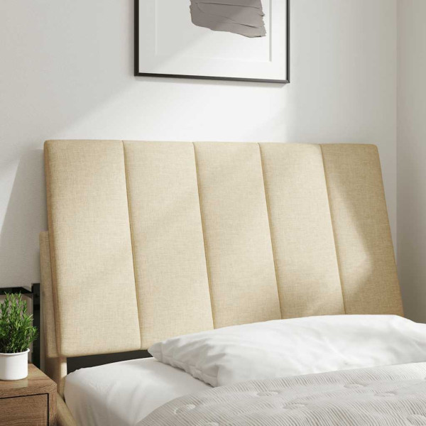 Almofadão de cabeceira 80 cm tecido creme M 2