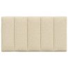 Almofadão de cabeceira 80 cm tecido creme 4