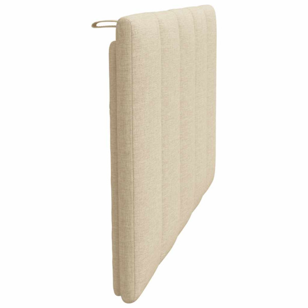 Almofadão de cabeceira 80 cm tecido creme M 5