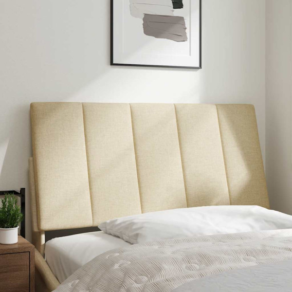 Almofadão de cabeceira 100 cm tecido creme M 2