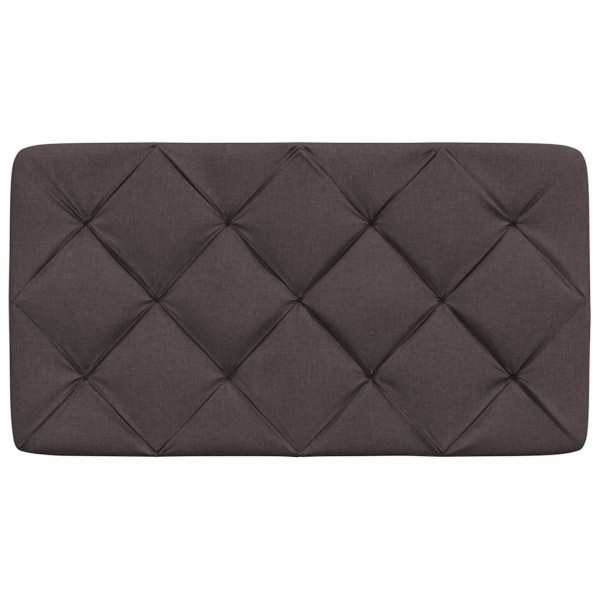 Almofadão de cabeceira 80 cm tecido castanho-escuro M 4