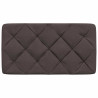 Cabecero de cama acolchado tela marrón oscuro 80 cm 4