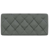 Cabecero de cama acolchado tela gris oscuro 100 cm 4