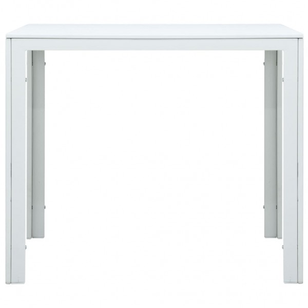 Mesa de centro de HDPE con aspecto de madera blanco 78x78x74 cm M 3