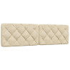 Cabeça de cama acolchoado tecido creme 180 cm 1