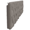 Cabecero de cama acolchado tela gris taupe 200 cm 5