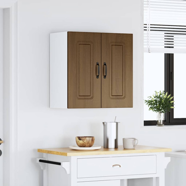 Armario de pared cocina Kalmar madera ingeniería roble marrón M 4