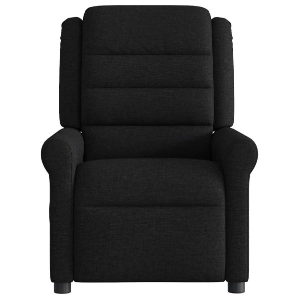 Sillón reclinable de tela negro M 3