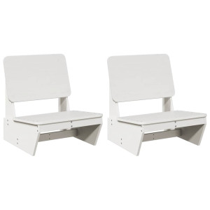 Cadeiras de jardim 2 pcs 60x64x70.5 cm pinho maciço branco H