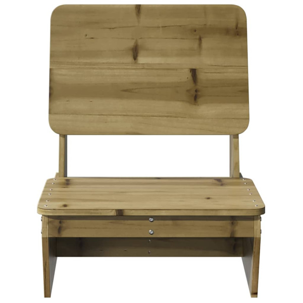 Silla de jardín madera de pino impregnada 60x64x70.5 cm M 3