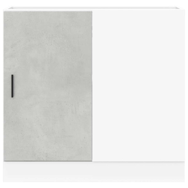 Mueble bajo para fregadero de madera ingeniería gris hormigón M 5