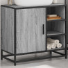 Mueble lavabo baño madera contrachapada sonoma gris 65x33x60 cm 4