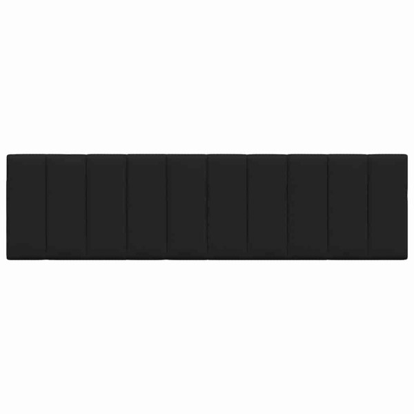 Cabecero de cama acolchado tela negro 180 cm M 4