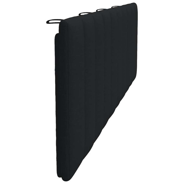 Cabecero de cama acolchado tela negro 180 cm M 5