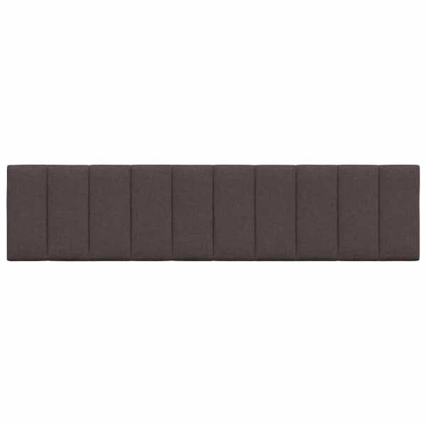 Almofadão de cabeceira 200 cm tecido castanho-escuro M 4