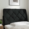 Cabecero de cama acolchado tela negro 80 cm 2
