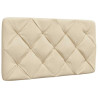 Cabecero de cama acolchado tela crema 90 cm 1