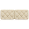 Almofadão de cabeceira 120 cm tecido creme 4