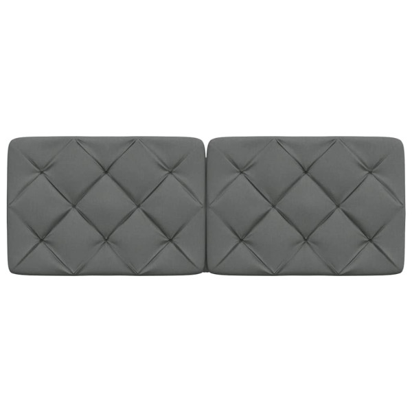Almofadão de cabeceira 140 cm tecido cinzento-escuro M 4