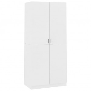 Armario de madera contrachapada blanco 90x52x200cm H