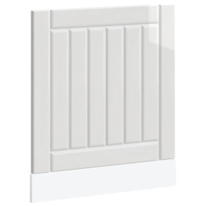 Painel máquina lavar louça derivados madeira branco brilhante H