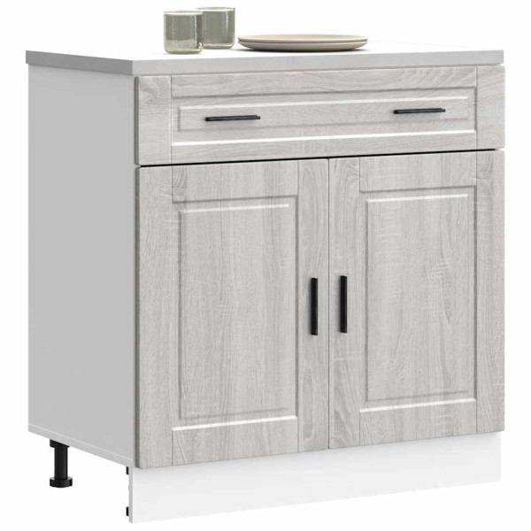 Mueble bajo de cocina porto gris sonoma madera reconstituida D