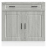 Mueble bajo de cocina porto gris sonoma madera reconstituida 4
