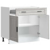 Mueble bajo de cocina porto gris sonoma madera reconstituida 5