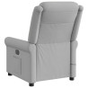 Sillón de masaje reclinable de tela gris nube 5