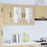 Armario pared cocina puerta de cristal Lucca roble sonoma 4