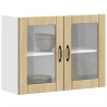 Armario pared cocina puerta de cristal Lucca roble sonoma 5