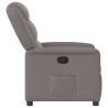 Sillón reclinable de tela gris taupe 4