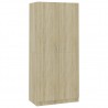 Armario de madera contrachapada color roble Sonoma 90x52x200 cm 1